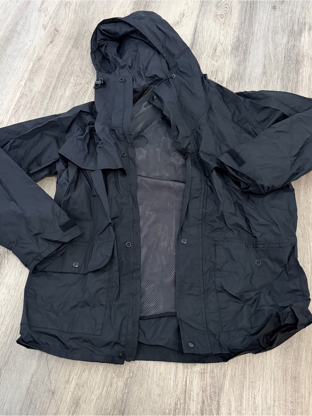 Vintage WearGuard raincoat windbreaker Black Small Men’s Women’s Outdoor Hiking